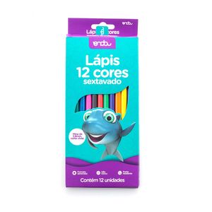 Lápis de Cor Sextavado 12 Cores -  Onda