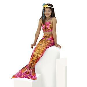 Fantasia Infantil Sereia Oceane 100% Poliéster Tamanho M - Fantasias Super