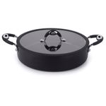 Frigideira_Tegame_Antiaderente_Dom_Antiaderente_Com_Tampa_30cm_Alumínio_Preto_3mm_-_Multiflon