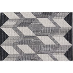 Trilho Tapete Capri Preto 47x70cm - Bordartes