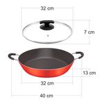 Paellera_Antiaderente_Vermelho_com_Tampa_de_Vidro_nº32_-_Dona_Chefa