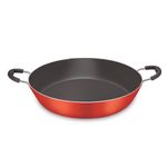 Paellera_Antiaderente_Vermelho_com_Tampa_de_Vidro_nº32_-_Dona_Chefa