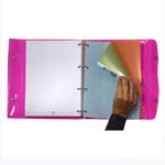 Fichario_Argolado_Universitário_Cristal_192_Folhas_Color_Bublle_Rosa_-_Dac