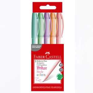 Caneta Esferográfica Trilux Style Colors Pastel - Faber Castell