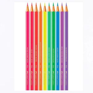 Lápis de Cor Ecolápis 10 Cores Neon - Faber Castell
