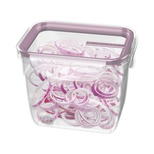 Pote Plástico Transparente Com Travas Tampa Açai 770ml - Sanremo