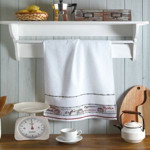 Pano Copa Felpudo Vigo Jacquard Para Bordar Liso Coffe 45x70cm - Dohler