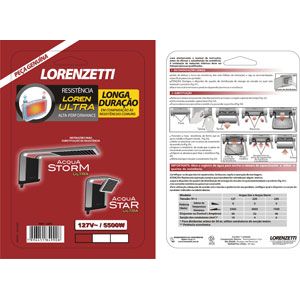 Resistência Acqua Duo/Storm/Star Ultra 220v 7800w 3065b 7589120 - Lorenzetti