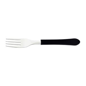 Garfo Mesa Leme Inox Com Cabo Plástico Preto - Tramontina