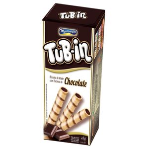 Biscoito Tub-in Com Recheio de Chocolate 48g 4652 - Montevergine