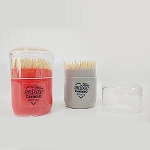 Paliteiro com Palitos Sortido 5x7,2cm - honeyhome