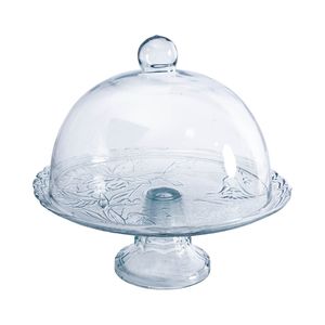Conjunto Boleira de Vidro Lirio com Pé - Vitazza