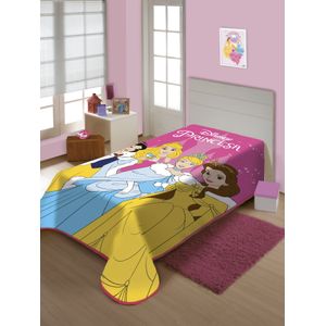 Cobertor Infantil Raschel Plus Charme de Princesas 200x150cm - Jolitex