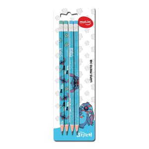 Lápis Preto Hb Stitch Sortido Com 4 Unidades 31322 - Molin