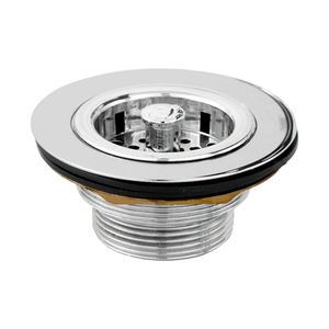 Válvula Para Pia Americana Com Cesto Metal Allegra 3 1/2x1 1/2 1623002 - Dama Metais