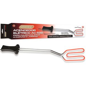 Acendedor Elétrico Ac 500 750w Alumínio Cabo Plástico Preto 127v - Cotherm