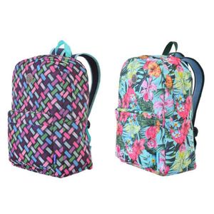 Mochila de Costas Juvenil Feminina Basic Estampa Floral/Trançada Sortida BPG32074 - Winth