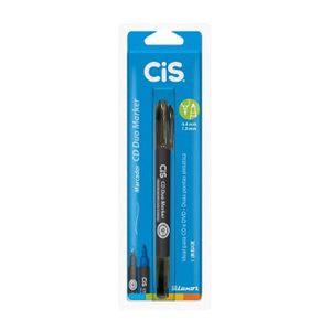 Caneta Para Cd E Dvd Duo Marker Preta - Cis