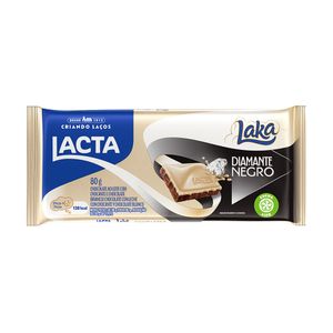 Tablete Chocolate Mix Diamante Negro Laka 80g 1635 - Lacta