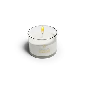 Vela Perfumada Copo Oco Capim Limão E Chá Branco 70g - Chama de Ouro