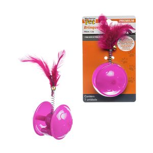 Brinquedo Gato Guizo E Pena Rosa - Western