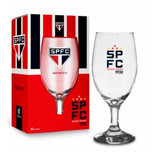 Taça Windsor Clubes São Paulo Vidro 330ml - Brasfoot