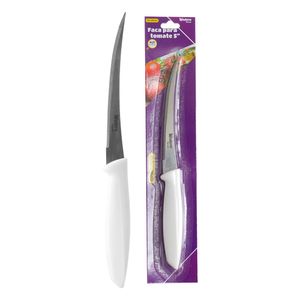 Faca Para Tomate Aço Inox Cabo Plástico Branco 22,7cm - Western