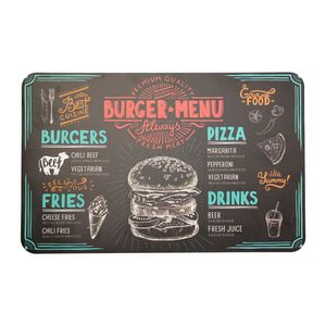 Lugar Americano Burger Colorido 43x28cm - Hauskraft