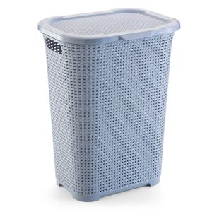 Cesto Multiuso Plástico Rattan Cinza 30 Litros - Monte Libano