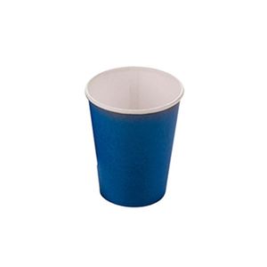 Copo Papel Liso Azul - Silver Plastic