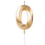 Vela_Design_Número_0_Dourada_-_Silver_Plastic