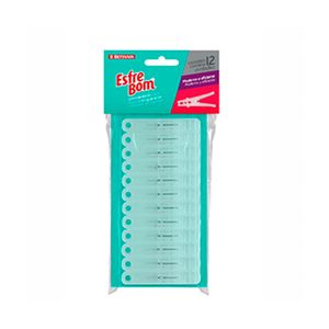 Prendedores Para Roupa Plástico Transparente 26x9x9cm - Esfrebom