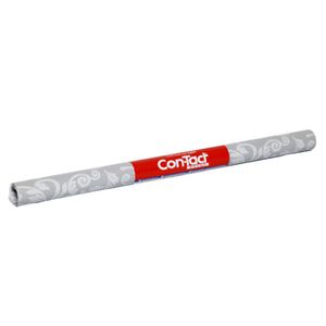 Papel Contact Arabesco Cinza 45cmx2m - Plavitec