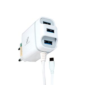 Carregador Ultra Rápido Type C Usb 3 Entradas 4.1a Branco XCUR23 - Xcell