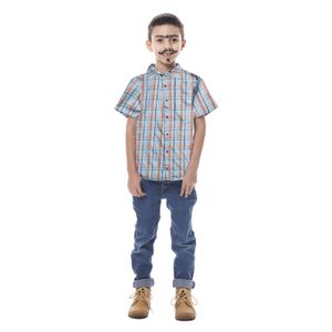 Camisa Caipira Manga Curta Infantil Tamanho G - Fantasias Super