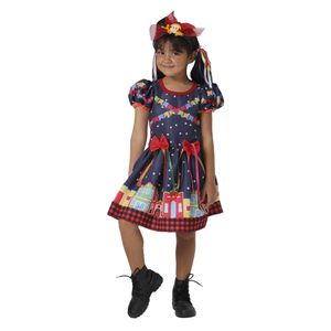 Vestido Betinha Infantil Tamanho Gg - Fantasias Super