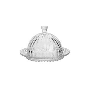 Queijeira com Tampa Renaissance Cristal Transparente 12,5x20x20cm - Lyor