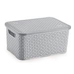 Cesto_Organizador_M_Com_Tampa_Rattan_Plástico_Cinza15,2x22,5x32,3cm_Ref.68012059_Nitron