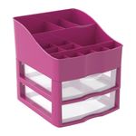 Kit_Organizador_de_Cosméticos_E_Maquiagem_2_Gavetas_Plástico_Rosa_35,5x11,7x25,5cm_Ref.313006562_Nitron