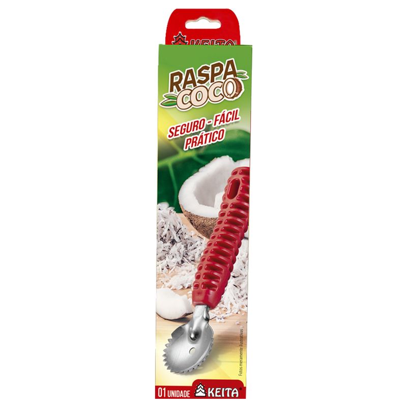 Raspa Coco Vermelho - Keita - lojasmel