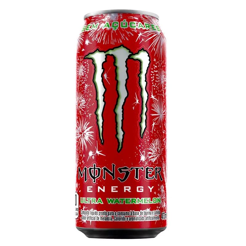 Energético Ultra Watermelon 473ml 119521 - Monster Energy - lojasmel
