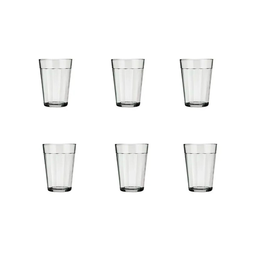 Kit com 6 Copos Americano 190ml - Nadir