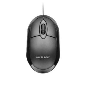 Mouse Com Fio USB 1200dpi Classic Box Óptico Full Black MO300 - Multilaser