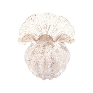 Vaso Italy Vidro Dourado 11x9x11,5cm - Lyor