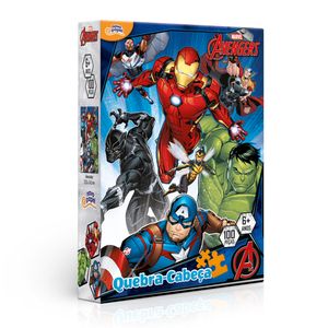 Quebra Cabeça Vingadores 100 Peçaser 8035 - Toyster