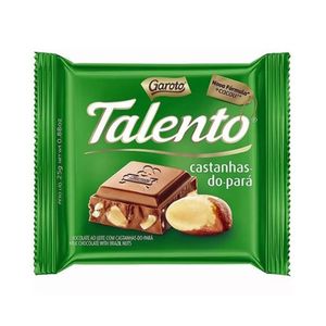 Mini Chocolate Talento Ao Leite com Castanhas do Pará 25g 615 - Garoto