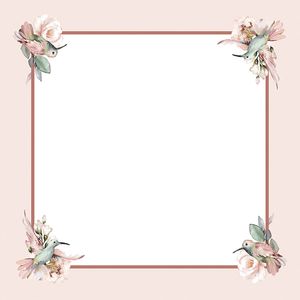 Guardanapo Tecido Estampado Floral Beija-flor 45x45cm - Nsw Decor