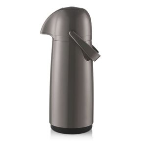 Garrafa Térmica Expressar Tampa de Pressão Plástico Cinza 1l - Sanremo