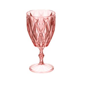 Taça Diamante Rose 300ml de Plástico - Plastifesta