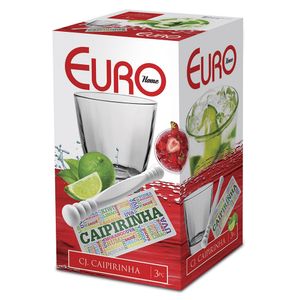 Kit Para Caipirinha Vidro 3 Peças - Euro Home
